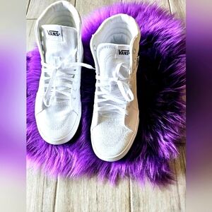 Vans White High-Top Athletic Shoes